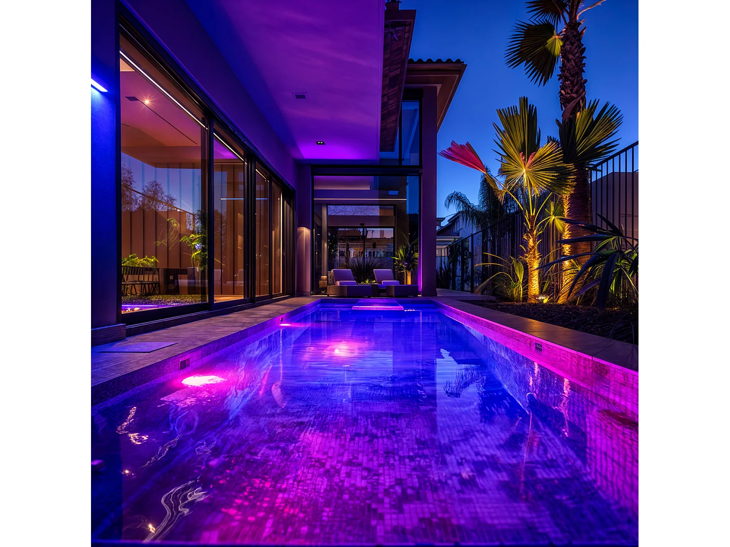 Spot LED Piscine en Saillie RGB Submersible 12V AC IP68 20W  RGB