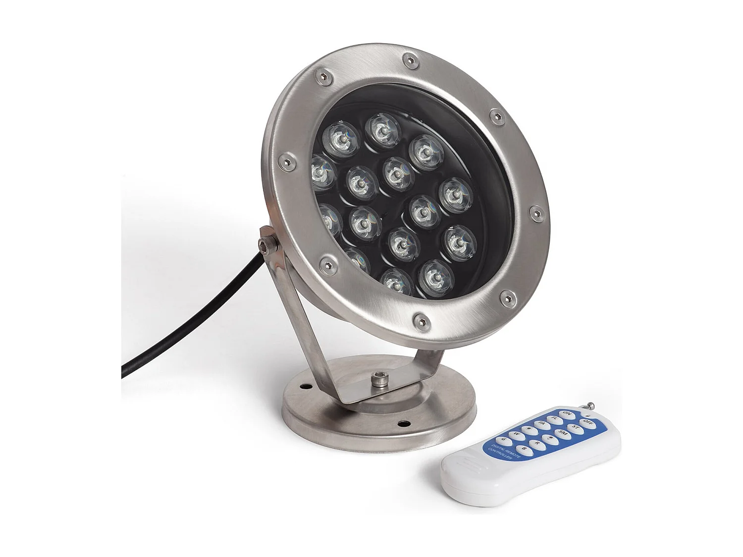 Foco Sumergible LED RGB 15W Superficie 24V DC IP68 RGB