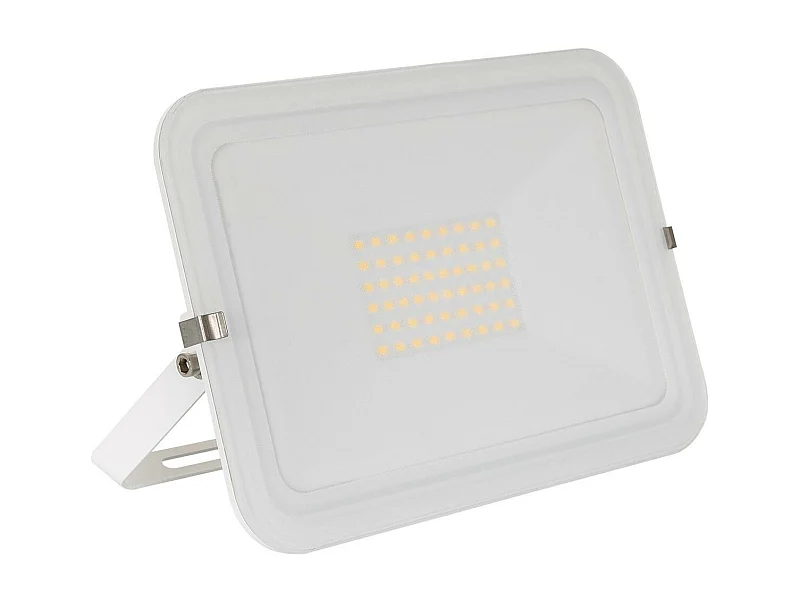 Proiettore LED Slim 50W 120lm/W IP65 Vetro Bianco Bianco Naturale 4000K