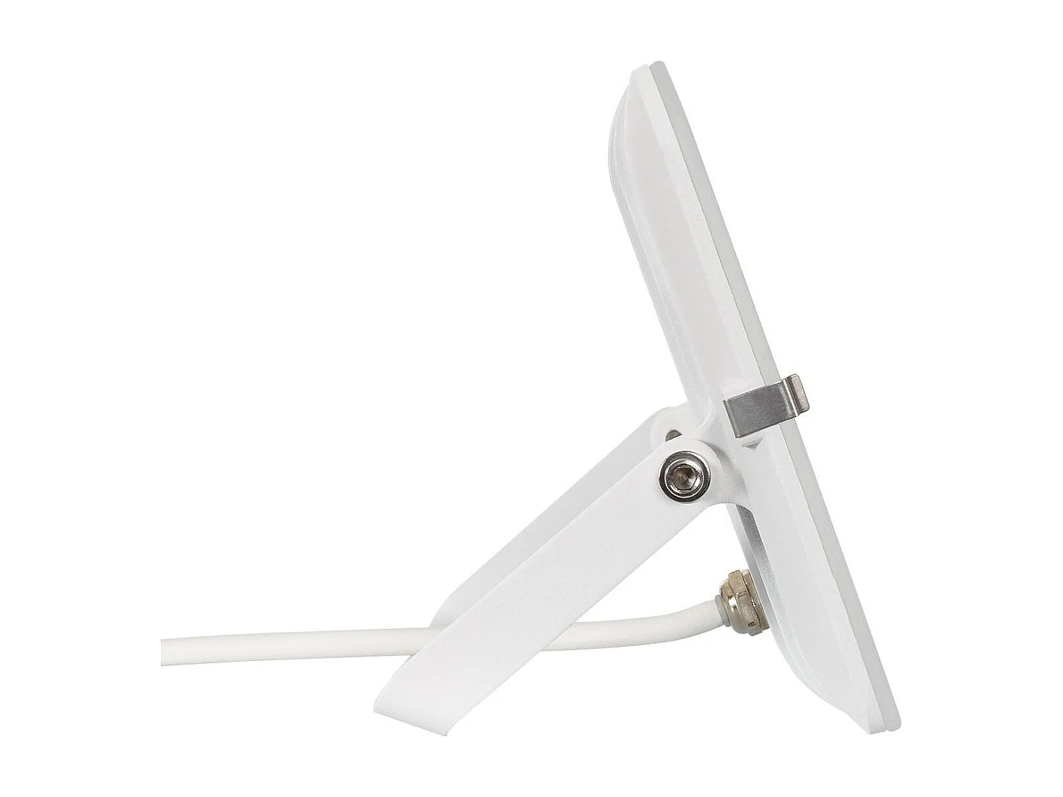 Proiettore LED Slim 50W 120lm/W IP65 Vetro Bianco Bianco Naturale 4000K