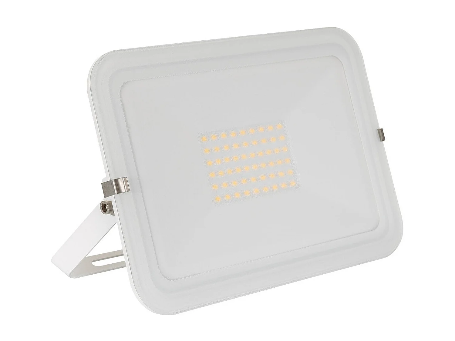 Proiettore LED Slim 50W 120lm/W IP65 Vetro Bianco Bianco Naturale 4000K