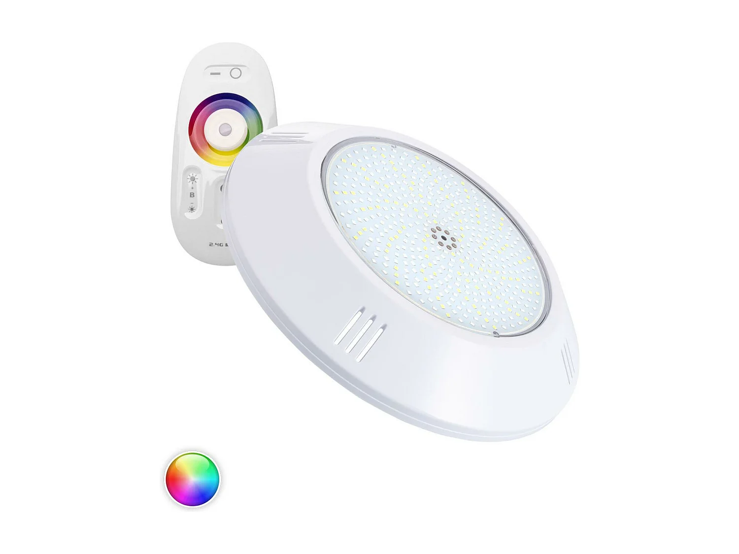 Spot LED Piscine en Saillie RGBW Submersible 12V DC IP68 35W  RGBW