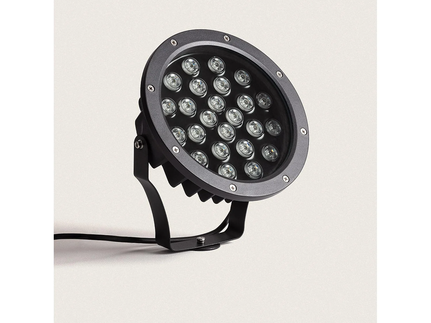 Spot Extérieur LED 24W IP67 Colmar sur Piquet 3000K Blanc chaud