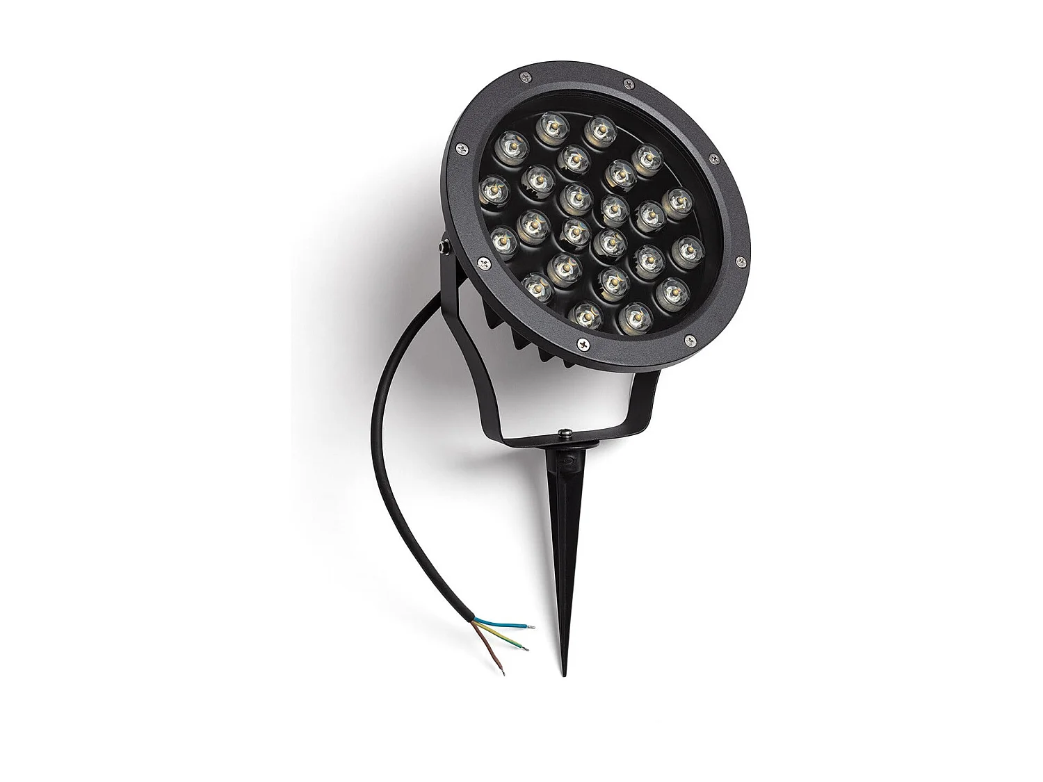 Foco Exterior LED 24W IP67 con Pincho Colmar 3000K Blanco Cálido