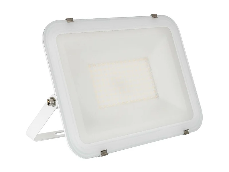 Proiettore LED 100W 120lm/W IP65 Slim Vetro Bianco Bianco Caldo 3000K