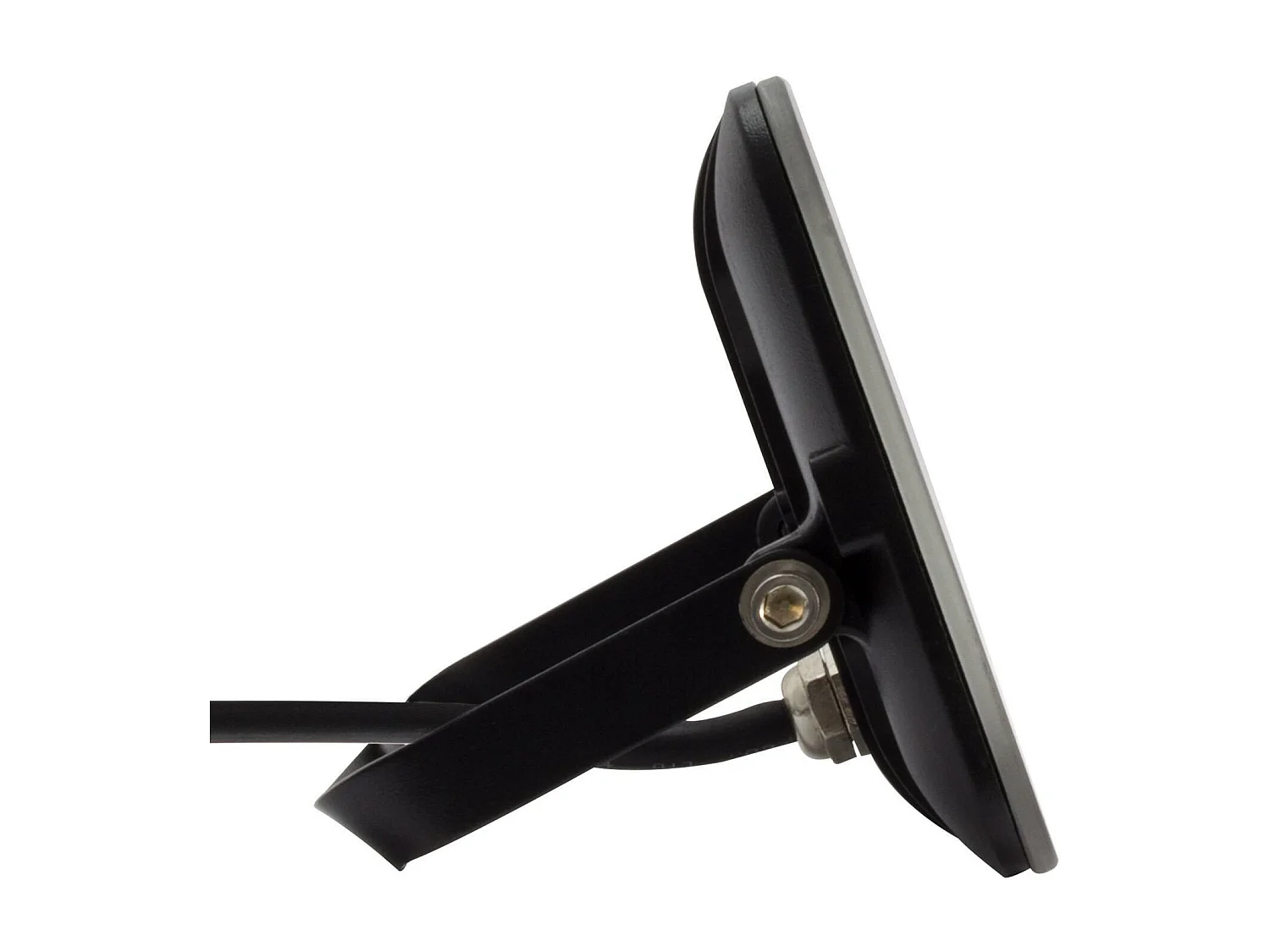 Proiettore LED Slim 20W 120lm/W IP65 Vetro Nero Bianco Naturale 4000K