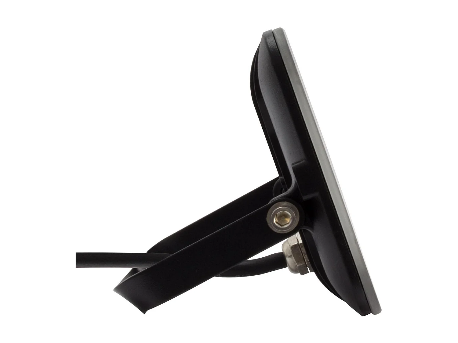 Proiettore LED Slim 20W 120lm/W IP65 Vetro Nero Bianco Naturale 4000K