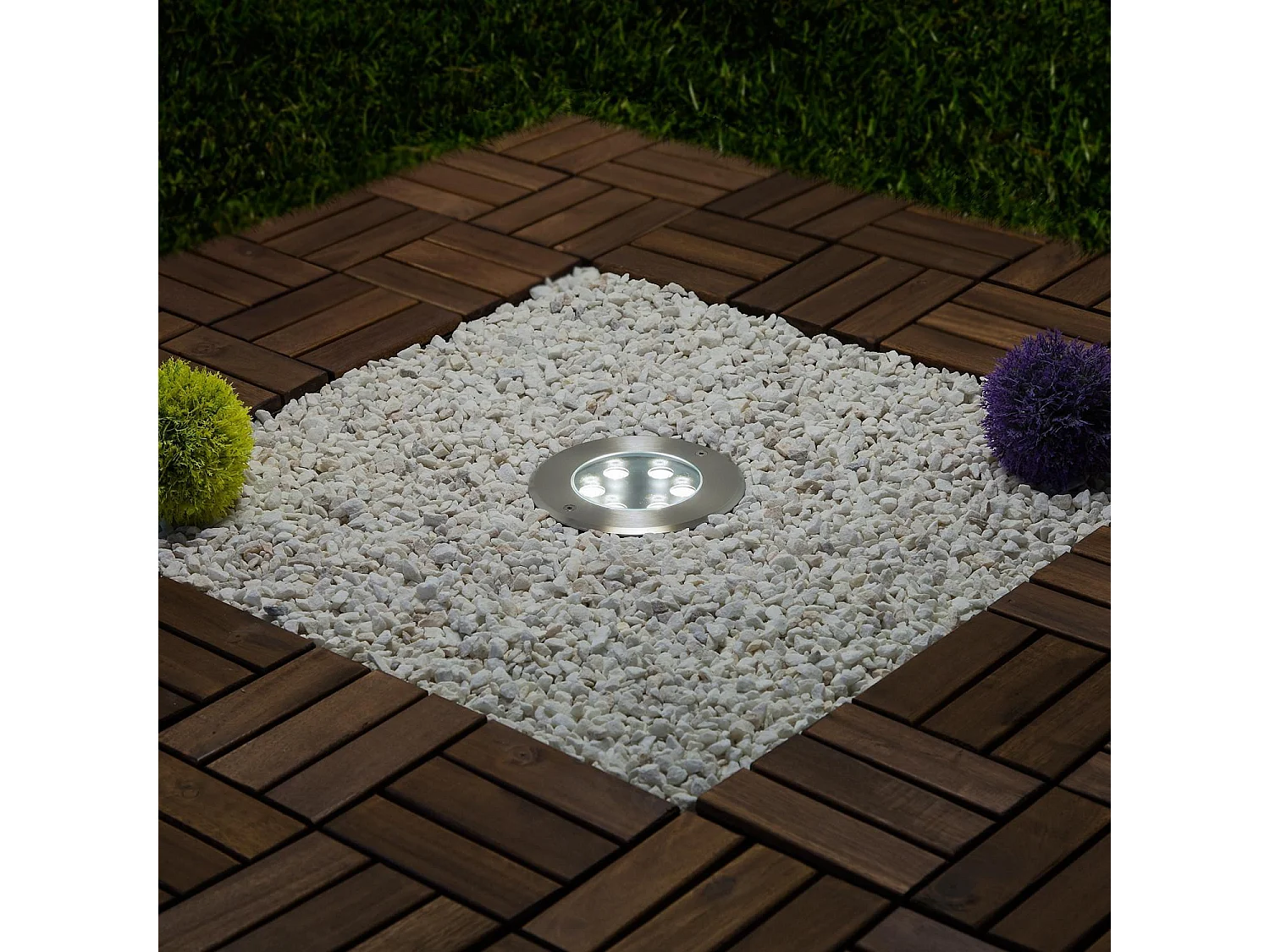 Spot LED Extérieur 7W Encastrable au Sol  3000K Blanc chaud