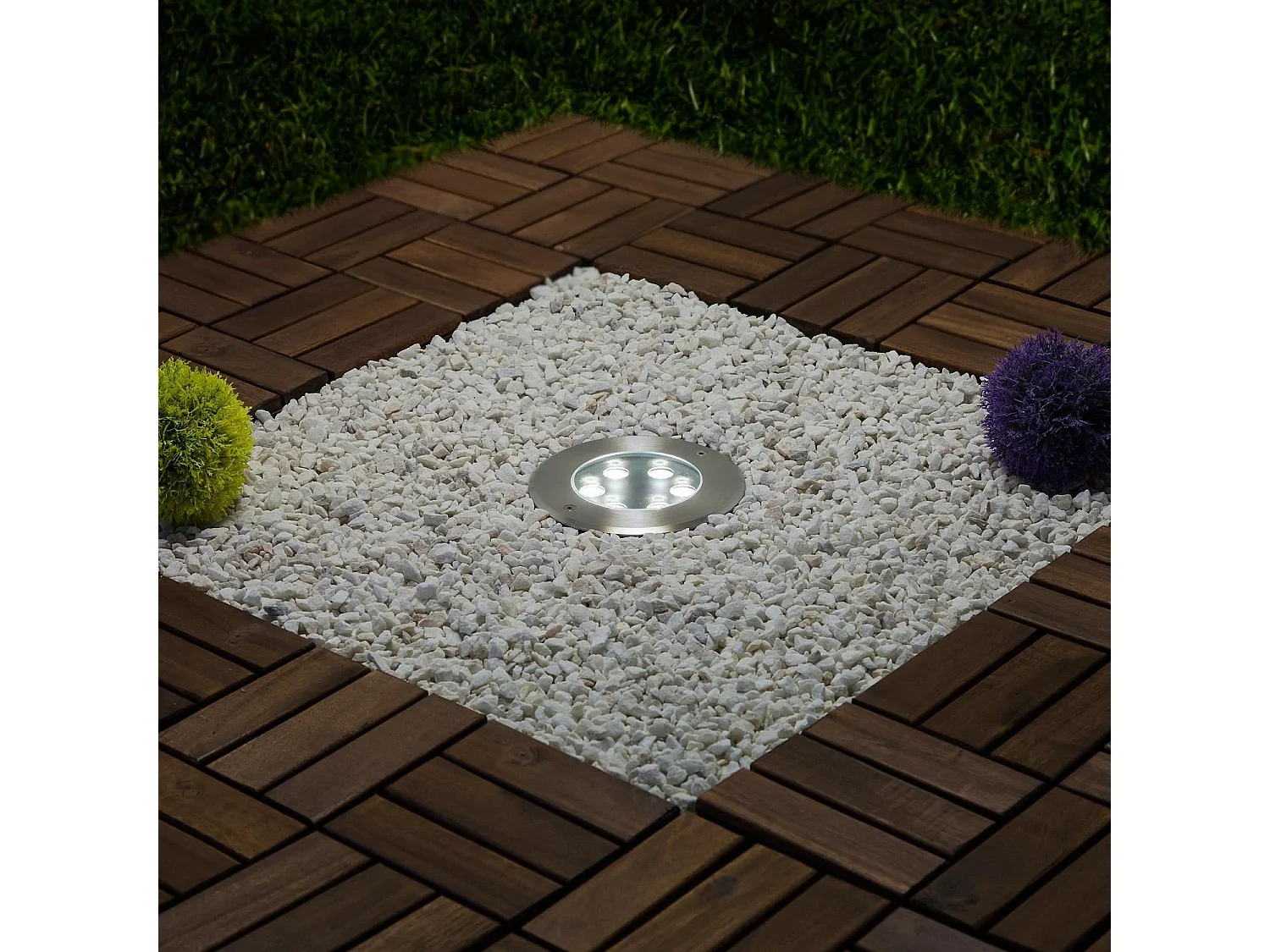 Foco Exterior LED 7W Empotrable Suelo Inox Veyra 3000K Blanco Cálido