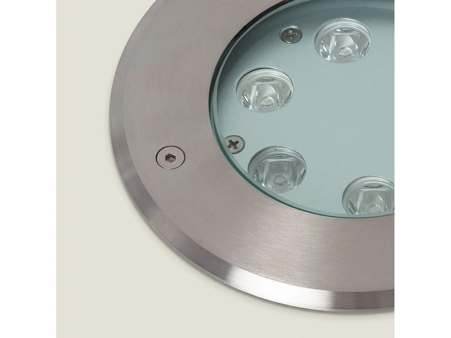 Foco Exterior LED 7W Empotrable Suelo Inox Veyra 3000K Blanco Cálido