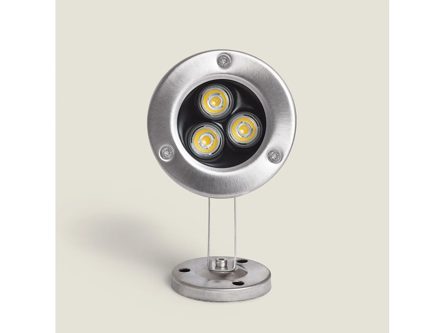 Foco Sumergible LED 3W Superficie 12V DC IP68 3000K Blanco Cálido