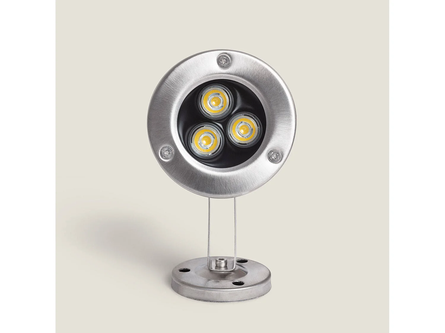 Foco Sumergible LED 3W Superficie 12V DC IP68 3000K Blanco Cálido