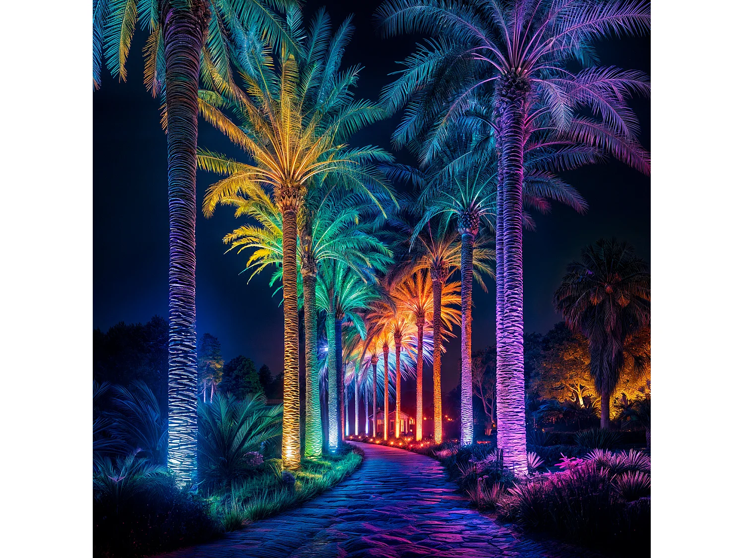 Faretto da esterno LED RGB 24W IP67 con picchetto COLMAR RGB