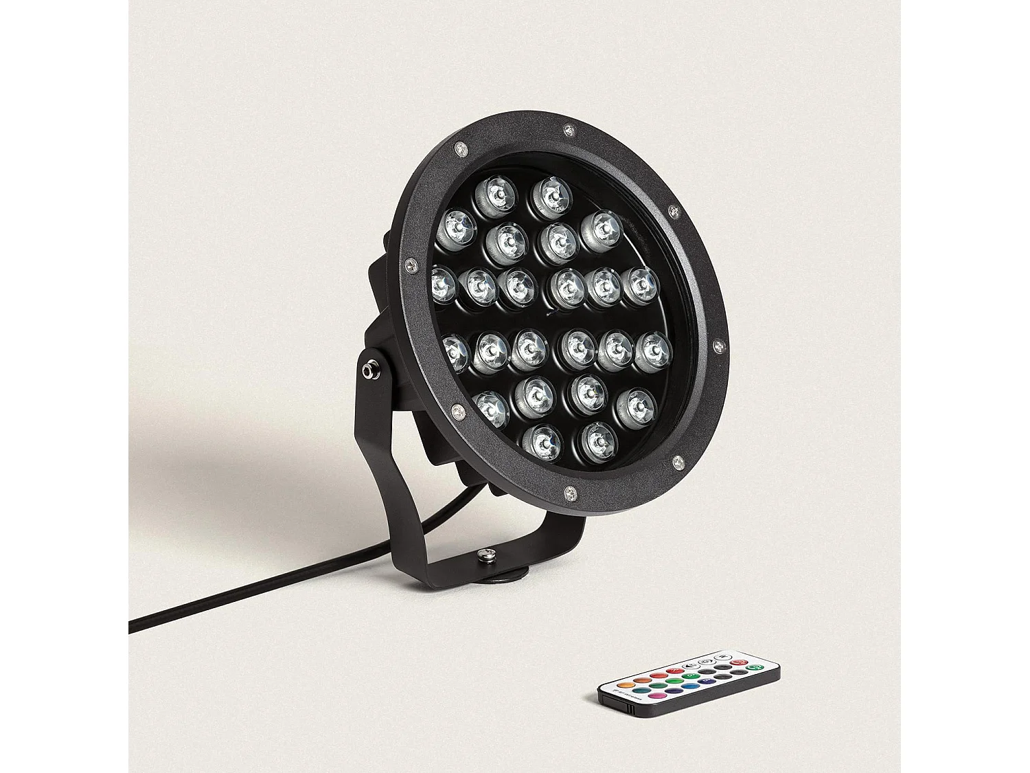 Spot Extérieur LED 24W RGB Colmar sur Piquet  RGB