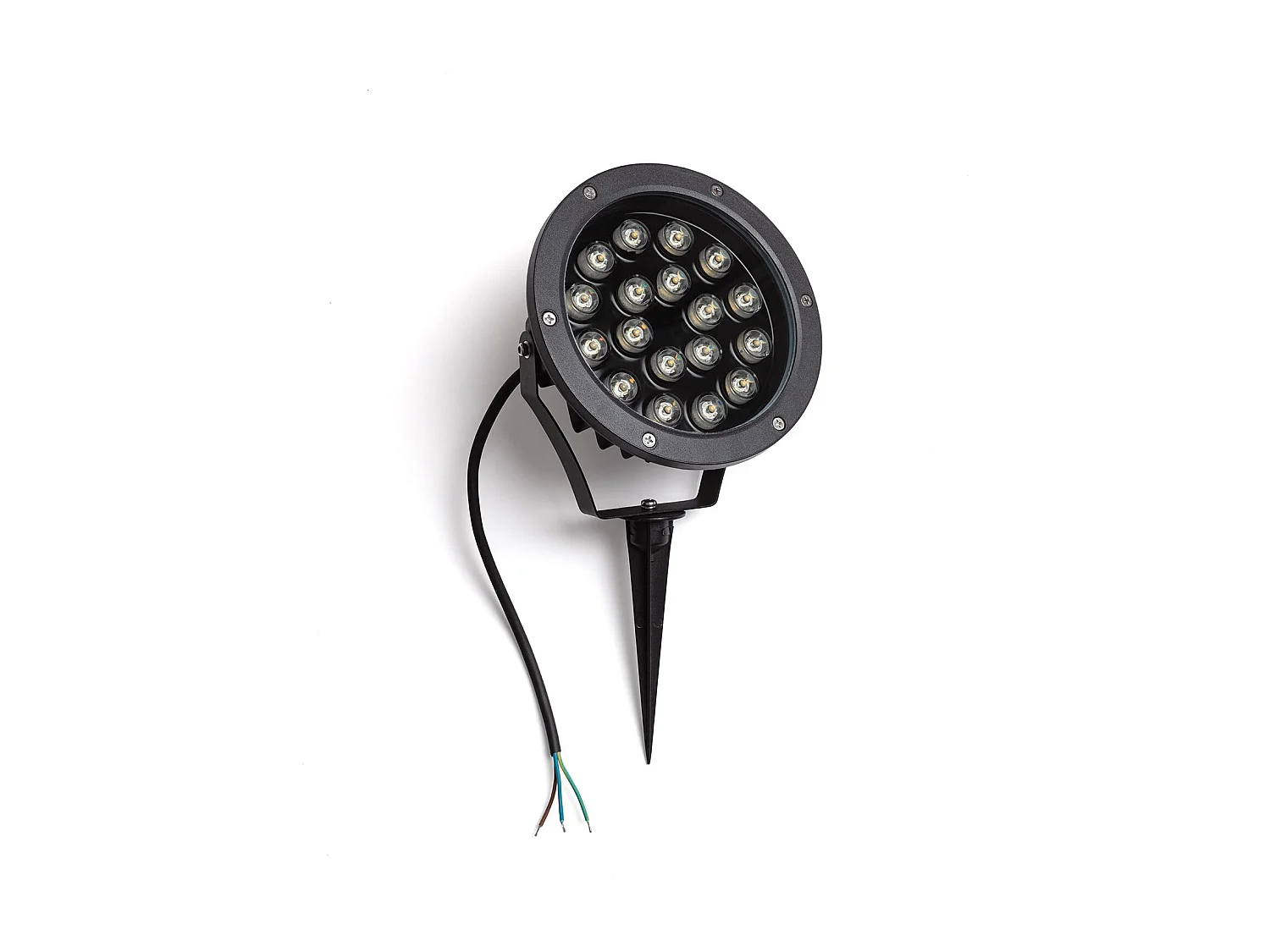 Spot Extérieur LED 18W IP67 Colmar sur Piquet 3000K Blanc chaud