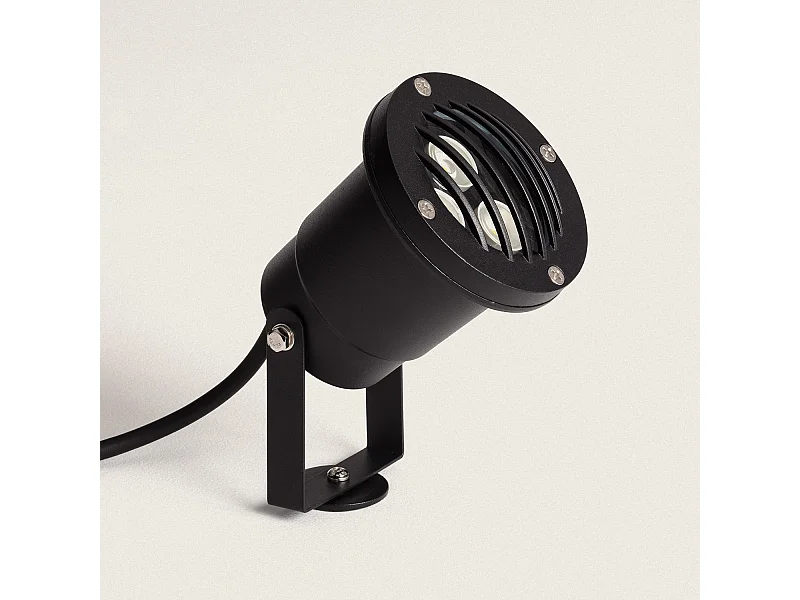 Spot LED Extérieur 3W Gotham sur Piquet  3000K Blanc chaud