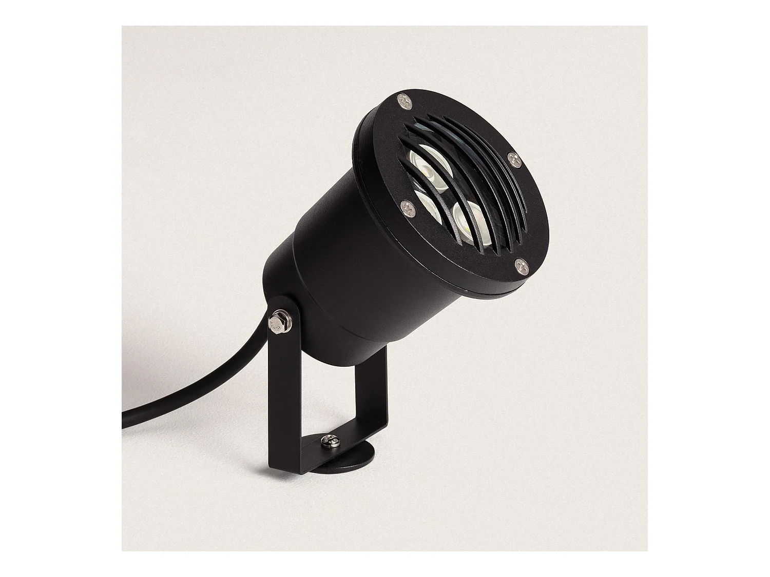 Spot LED Extérieur 3W Gotham sur Piquet  3000K Blanc chaud