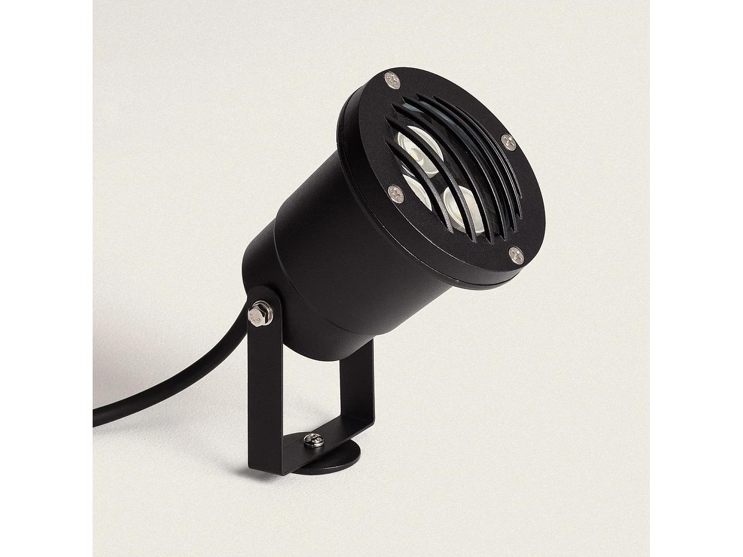 Foco Exterior LED 3W con Pincho Gotham 3000K Blanco Cálido