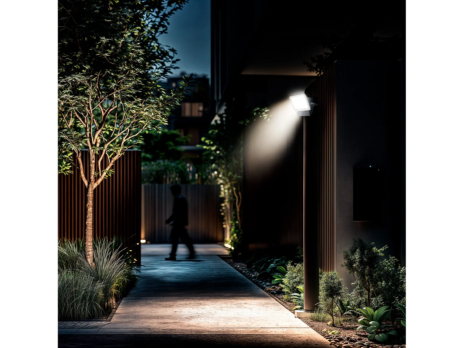 Projecteur LED Slim Crystal avec Détecteur de Présence PIR 20W 4000K Blanc neutre