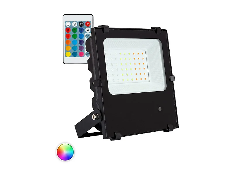 Faretto Proiettore LED 30W 135lm/W IP65 HE PRO Regolabile  RGB