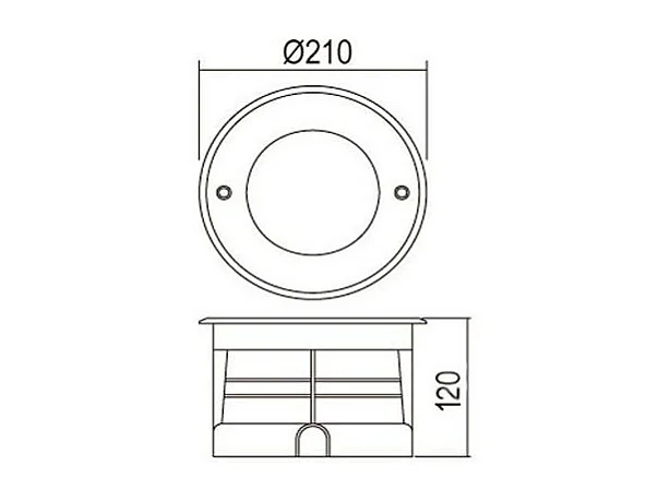 Spot LED Extérieur 12W Inox Encastrable au Sol 3000K Blanc chaud