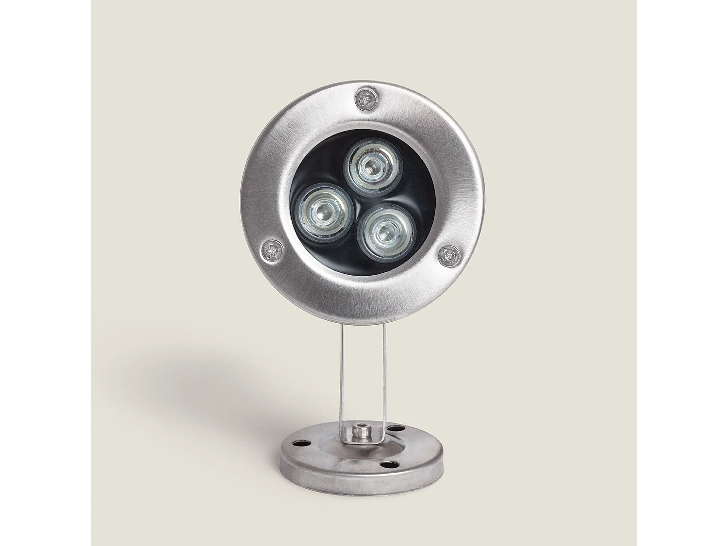 Foco Sumergible LED RGB 3W Superficie 12V DC Inox RGB