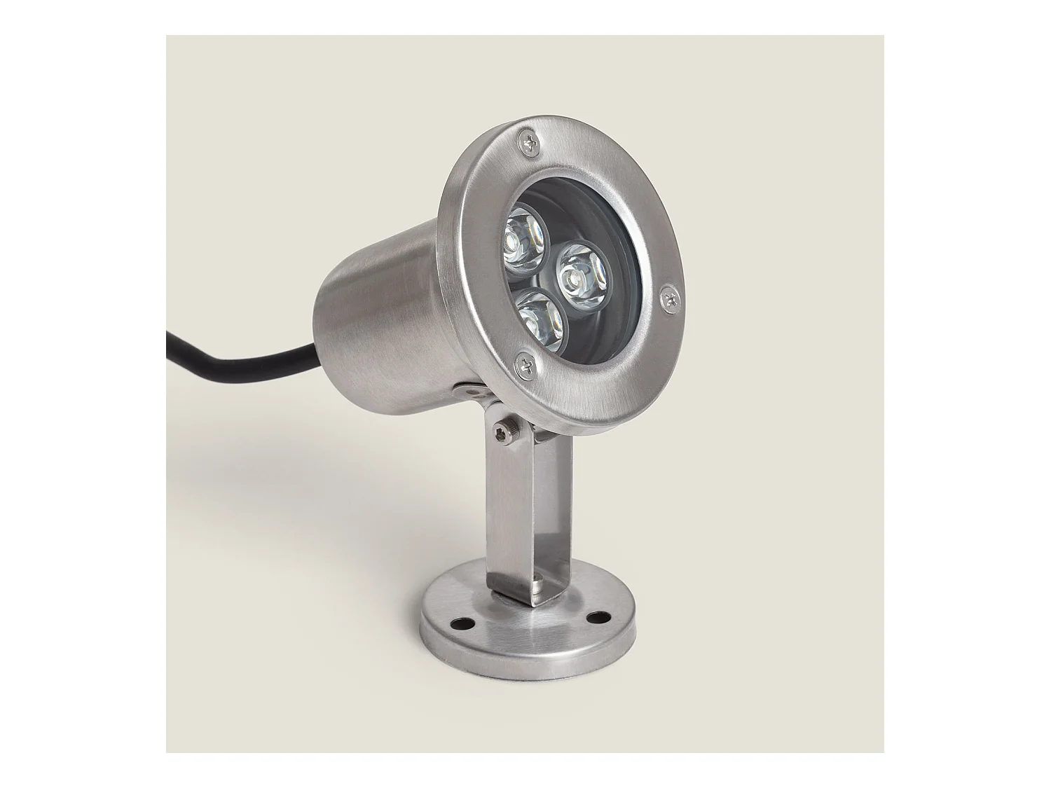 Spot LED Submersible RGB 3W en Saillie 12V DC Inox  RGB