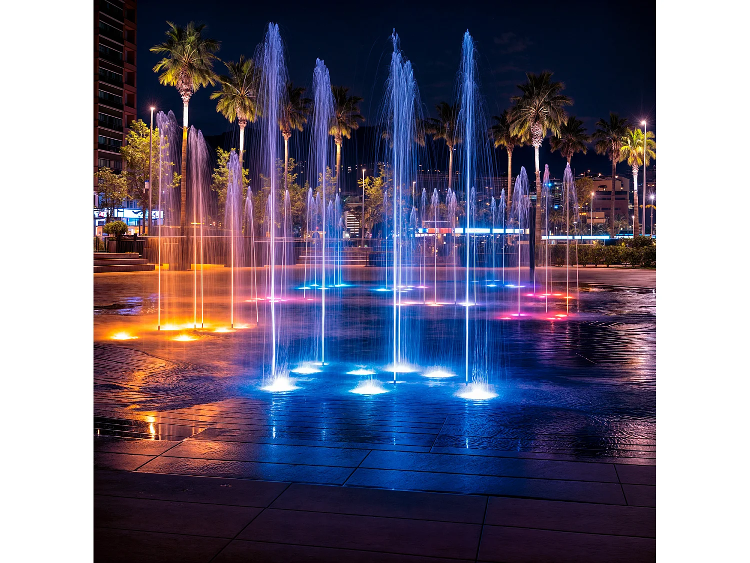 Spot LED Submersible RGB 3W en Saillie 12V DC Inox  RGB