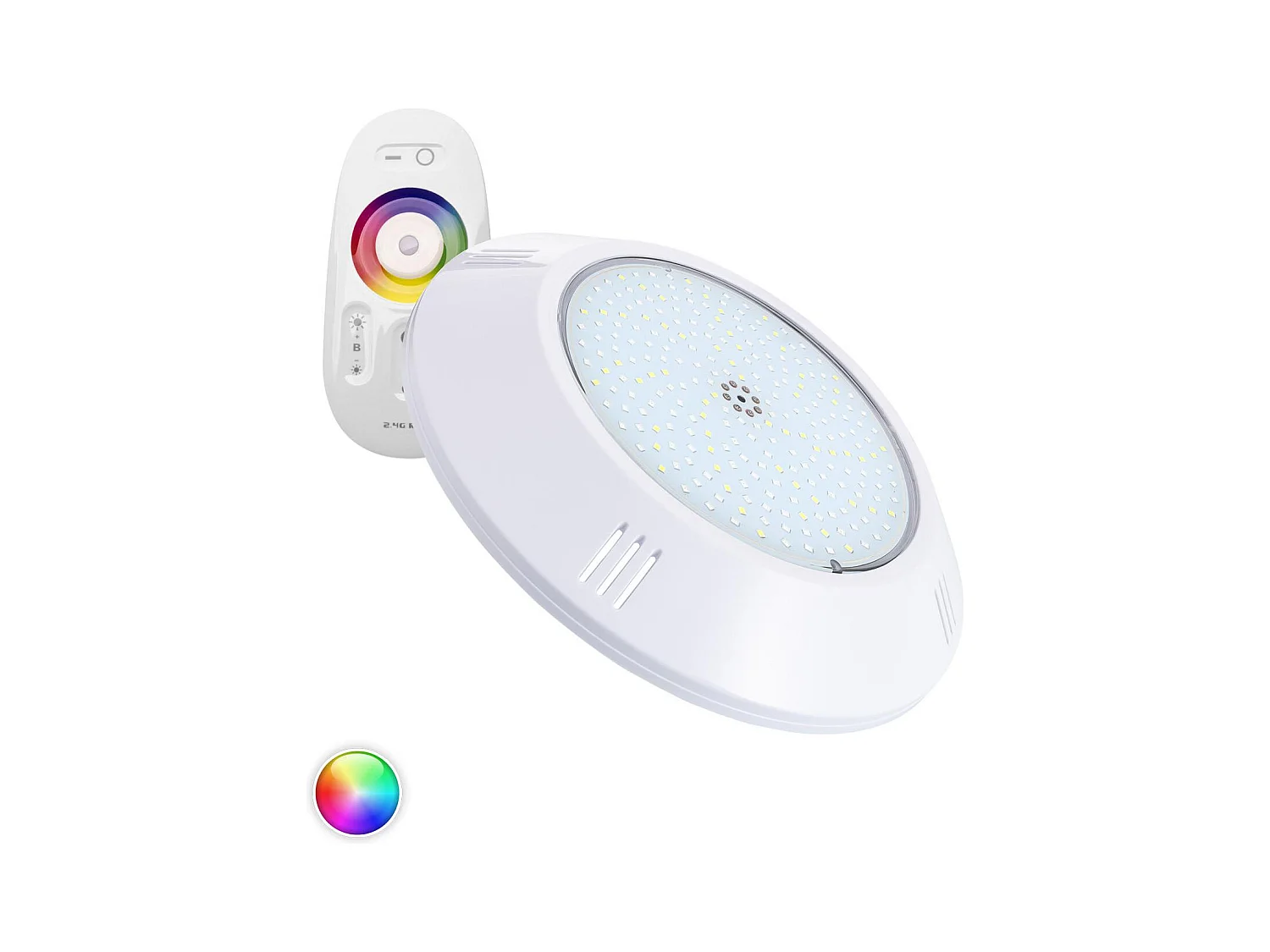 Spot LED Piscine en Saillie RGBW Submersible 12V DC IP68 20W RGBW