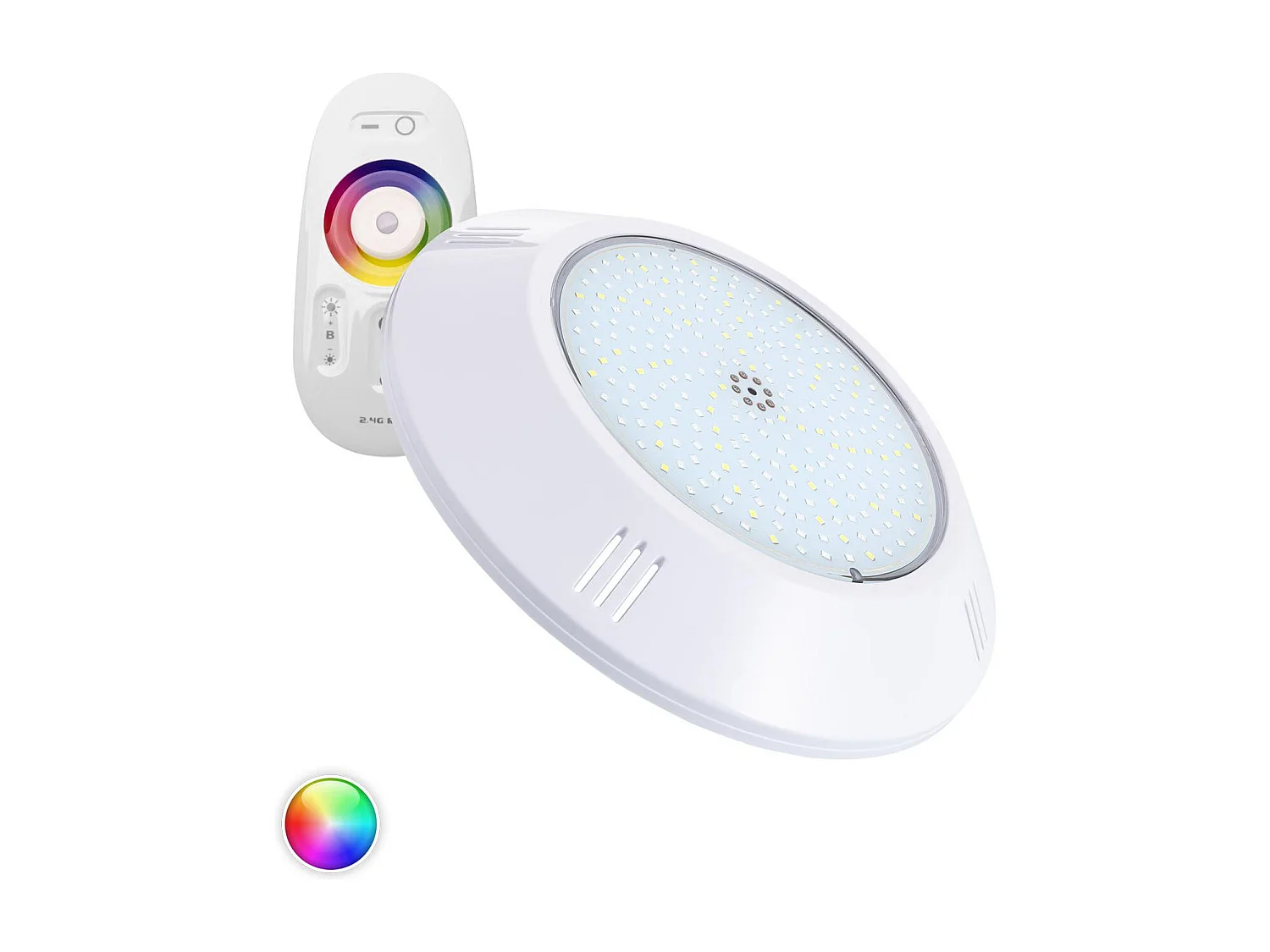 Spot LED Piscine en Saillie RGBW Submersible 12V DC IP68 20W RGBW