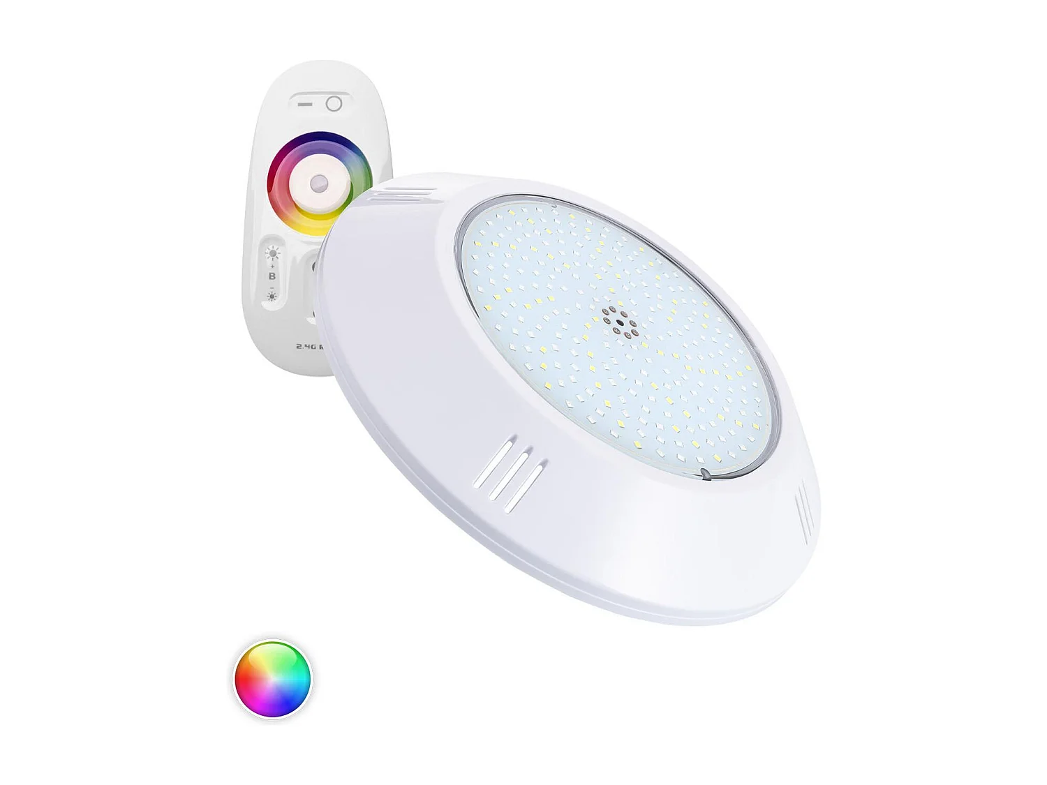 Spot LED Piscine en Saillie RGBW Submersible 12V DC IP68 20W RGBW