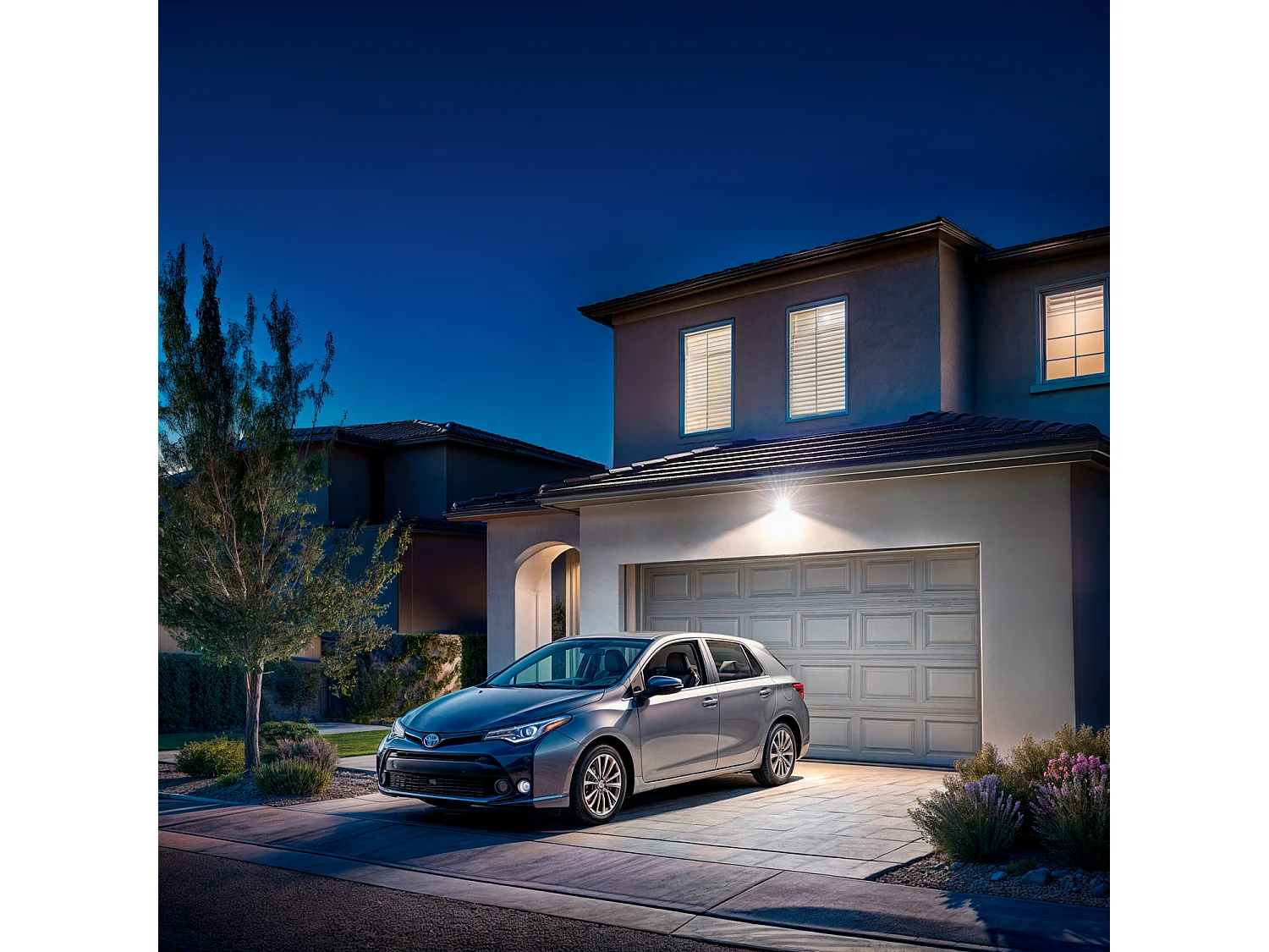 Proiettore LED Slim 30W 120lm/W IP65 Vetro Bianco Bianco Naturale 4000K