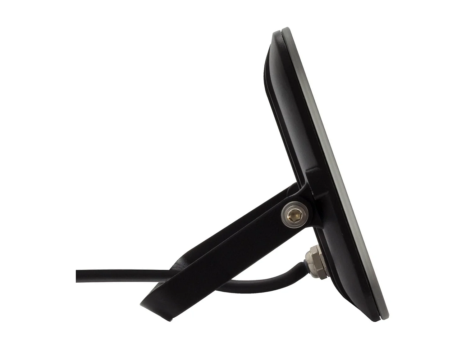 Proiettore LED Slim 30W 120lm/W IP65 Vetro Nero Bianco Naturale 4000K