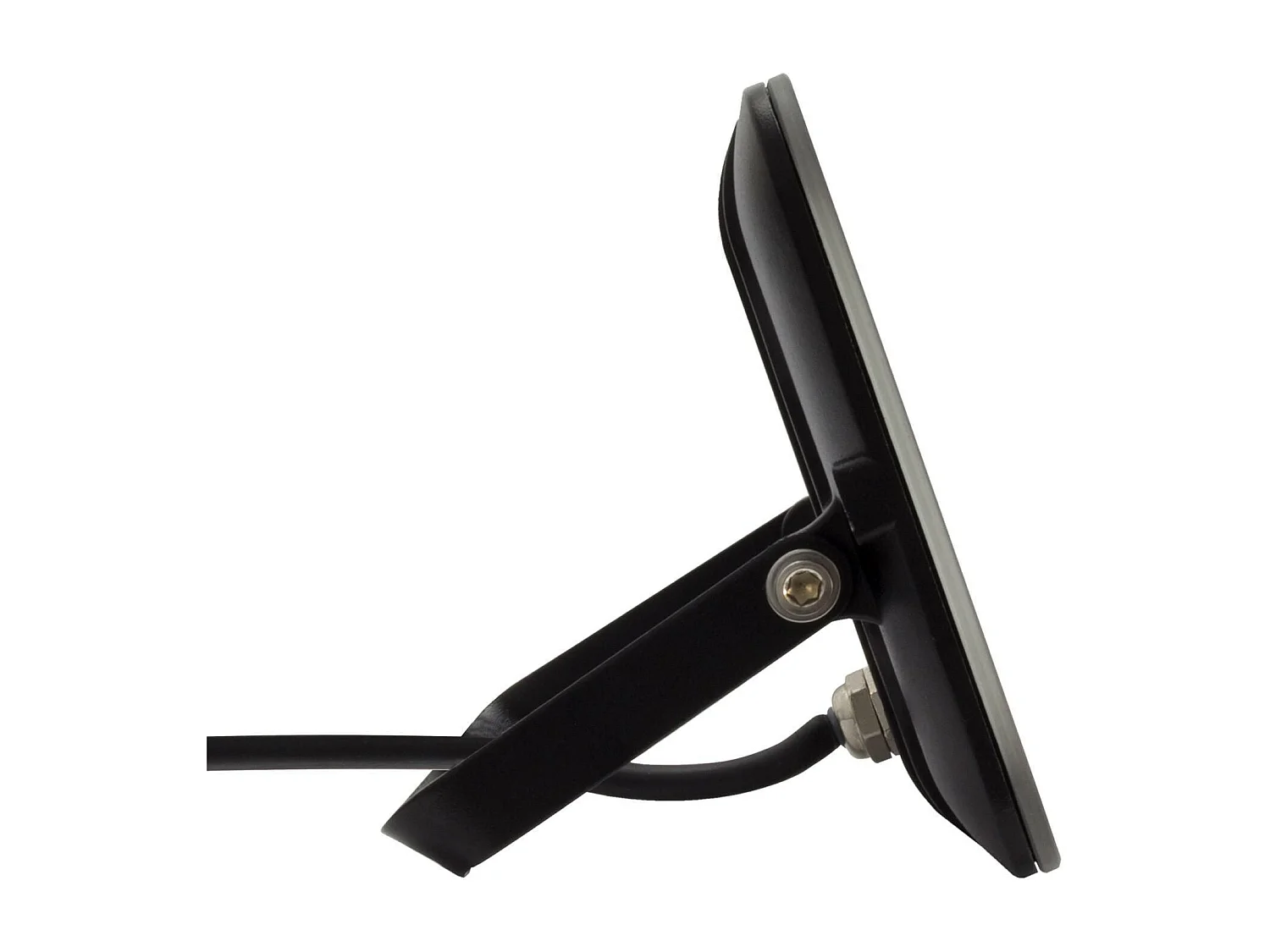 Proiettore LED Slim 30W 120lm/W IP65 Vetro Nero Bianco Naturale 4000K