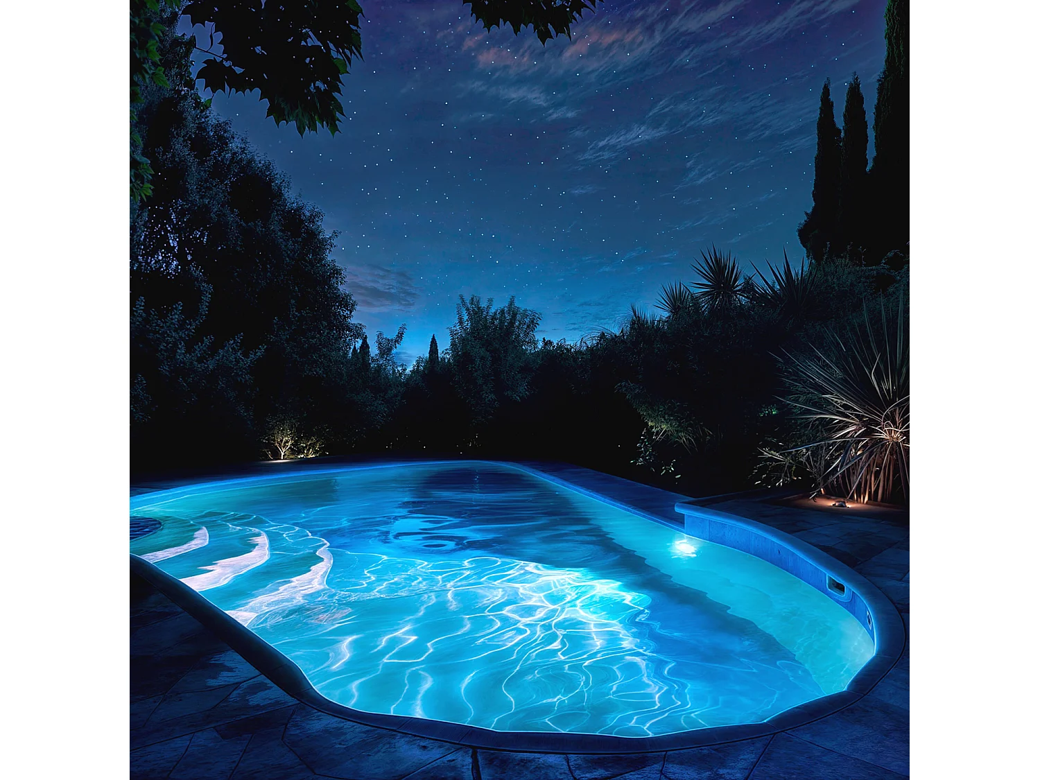 Spot LED Piscine en Saillie Submersible 12V AC/DC IP68 20W 6500K Blanc froid