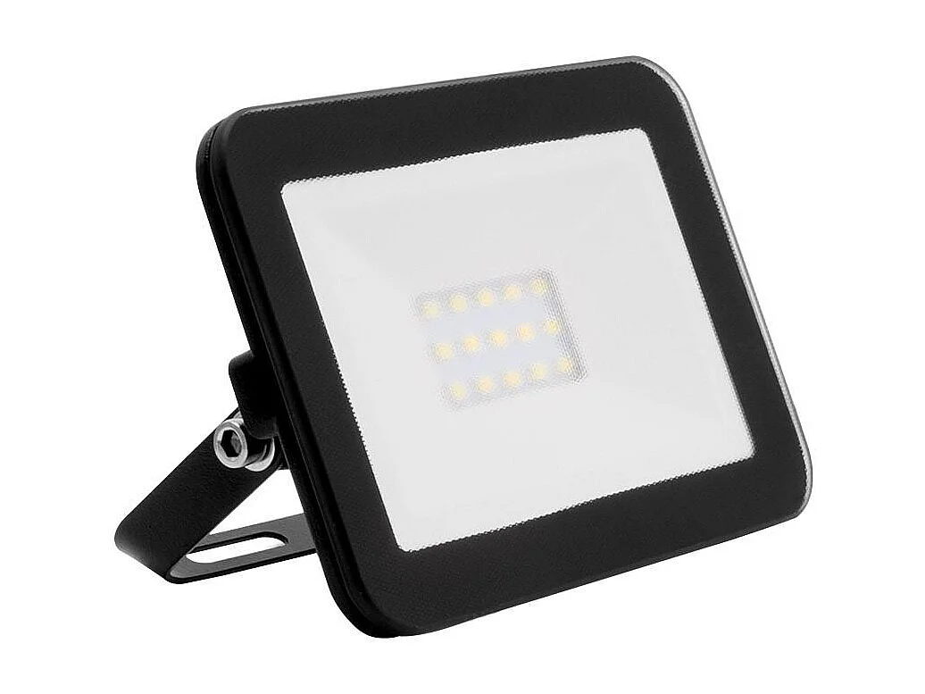 Projecteur LED Slim Crystal 120lm/W IP65 10W Noir 4000K Blanc neutre