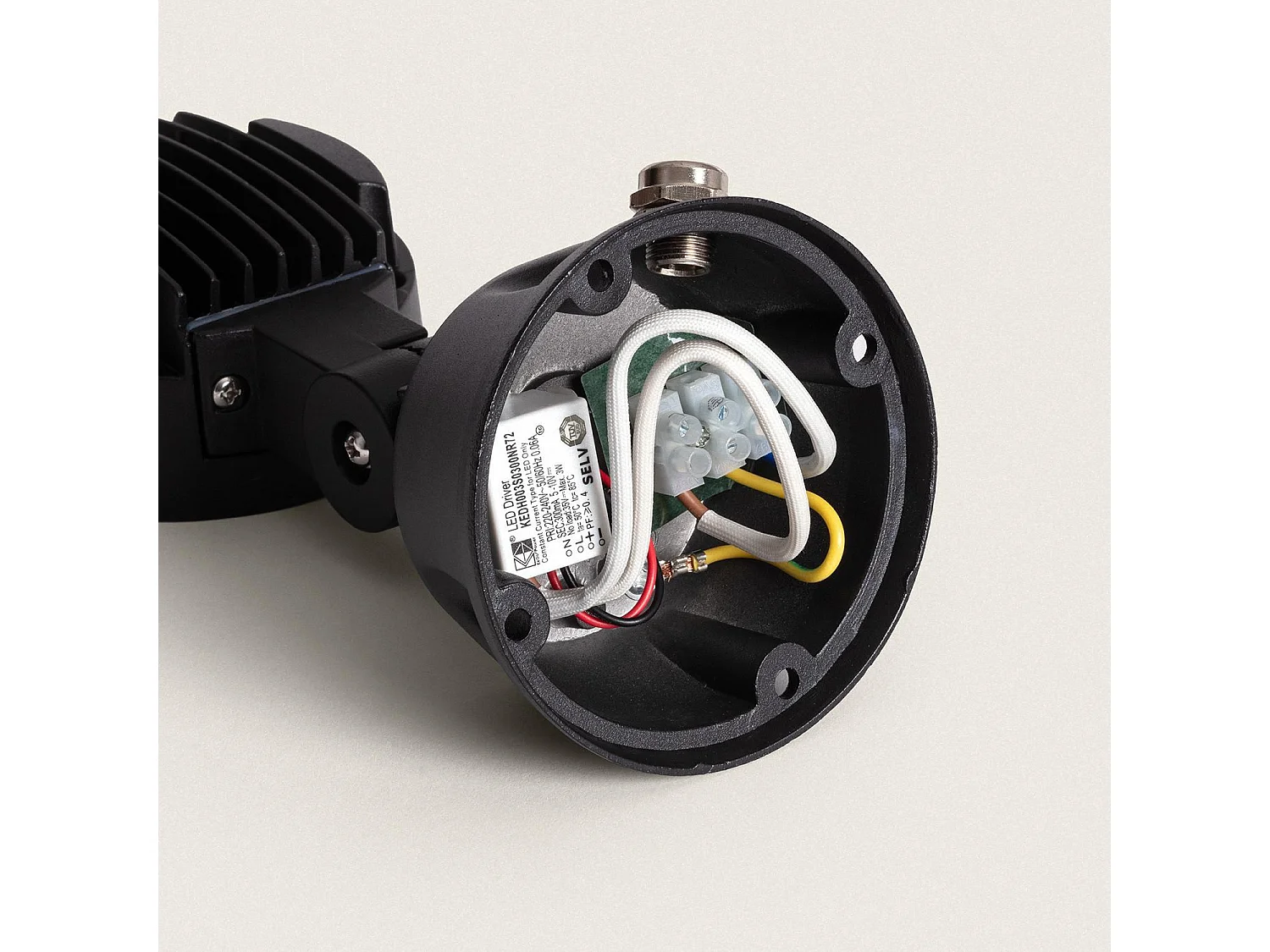 Foco Exterior LED 3W con Pincho Argo 3000K Blanco Cálido