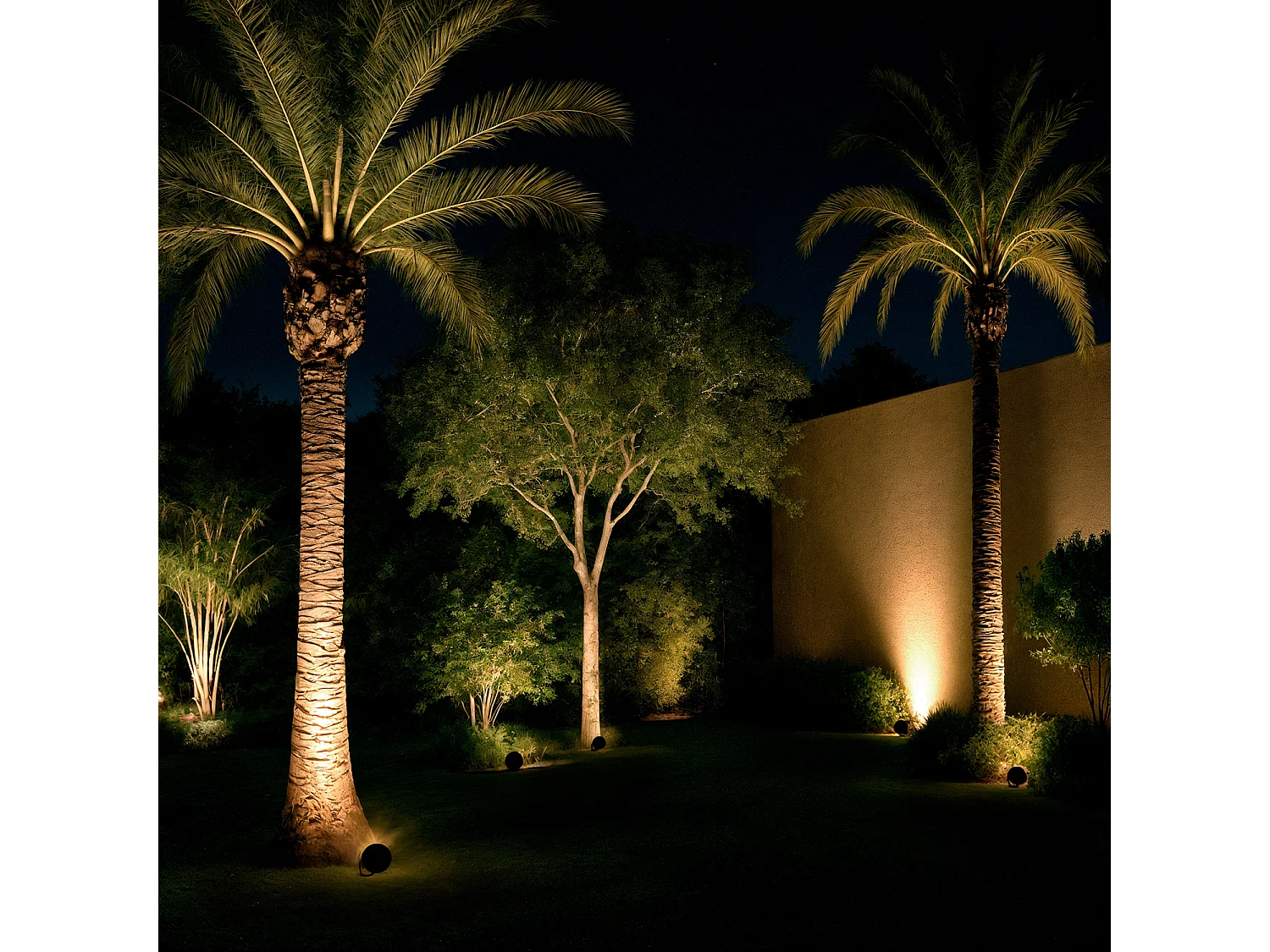 Spot Extérieur LED 36W IP67 Colmar sur Piquet 3000K Blanc chaud