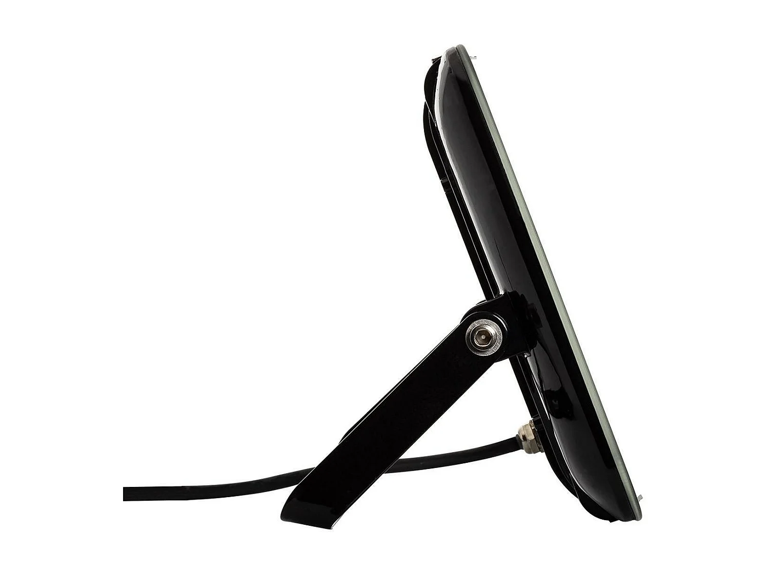 Proiettore LED 100W 120lm/W IP65 Slim Vetro Nero Bianco Freddo 6000K