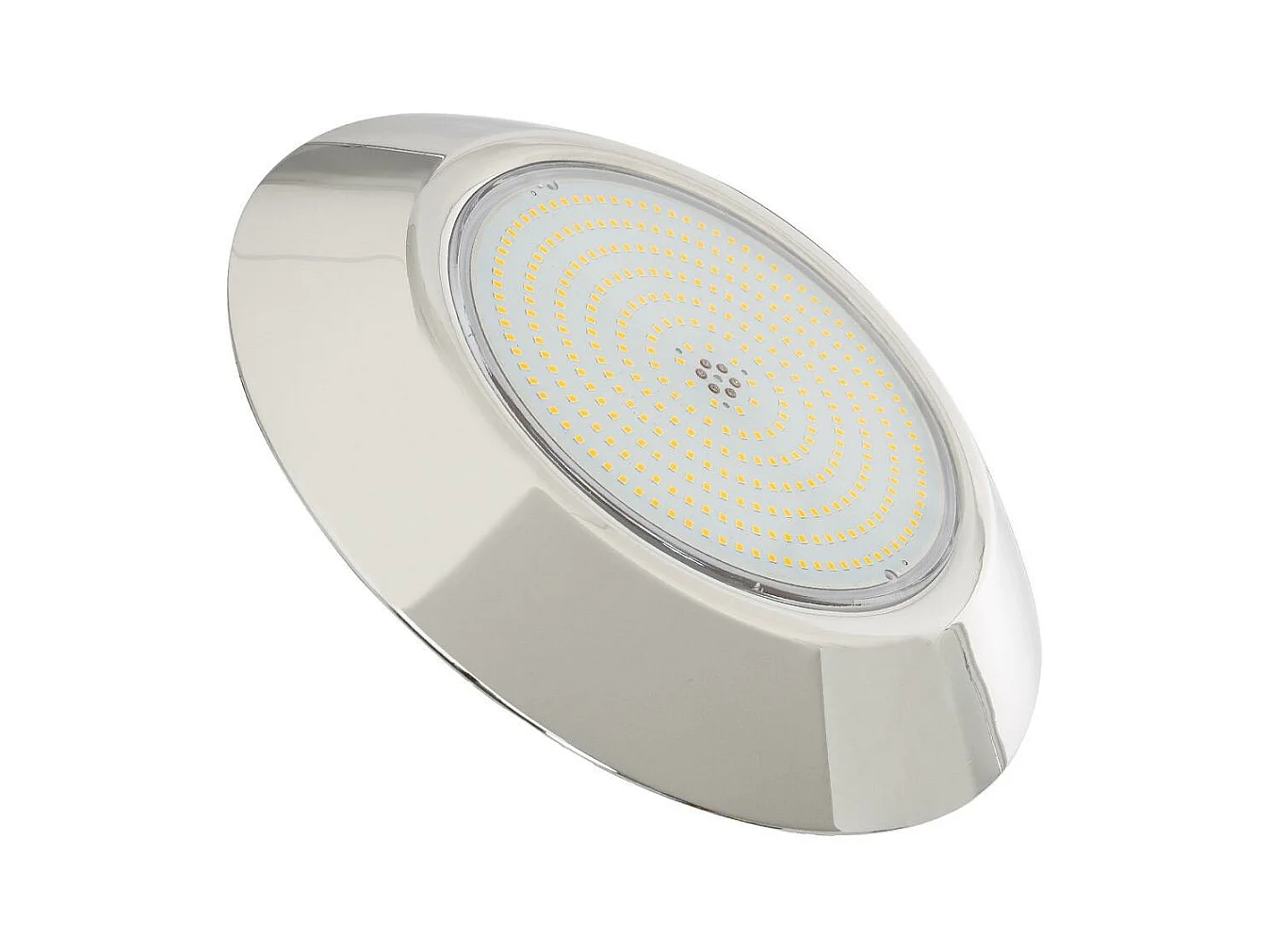 Spot LED Piscine en Saillie Inox Submersible 3000K 12V AC/DC IP68 24W  3000K Blanc chaud