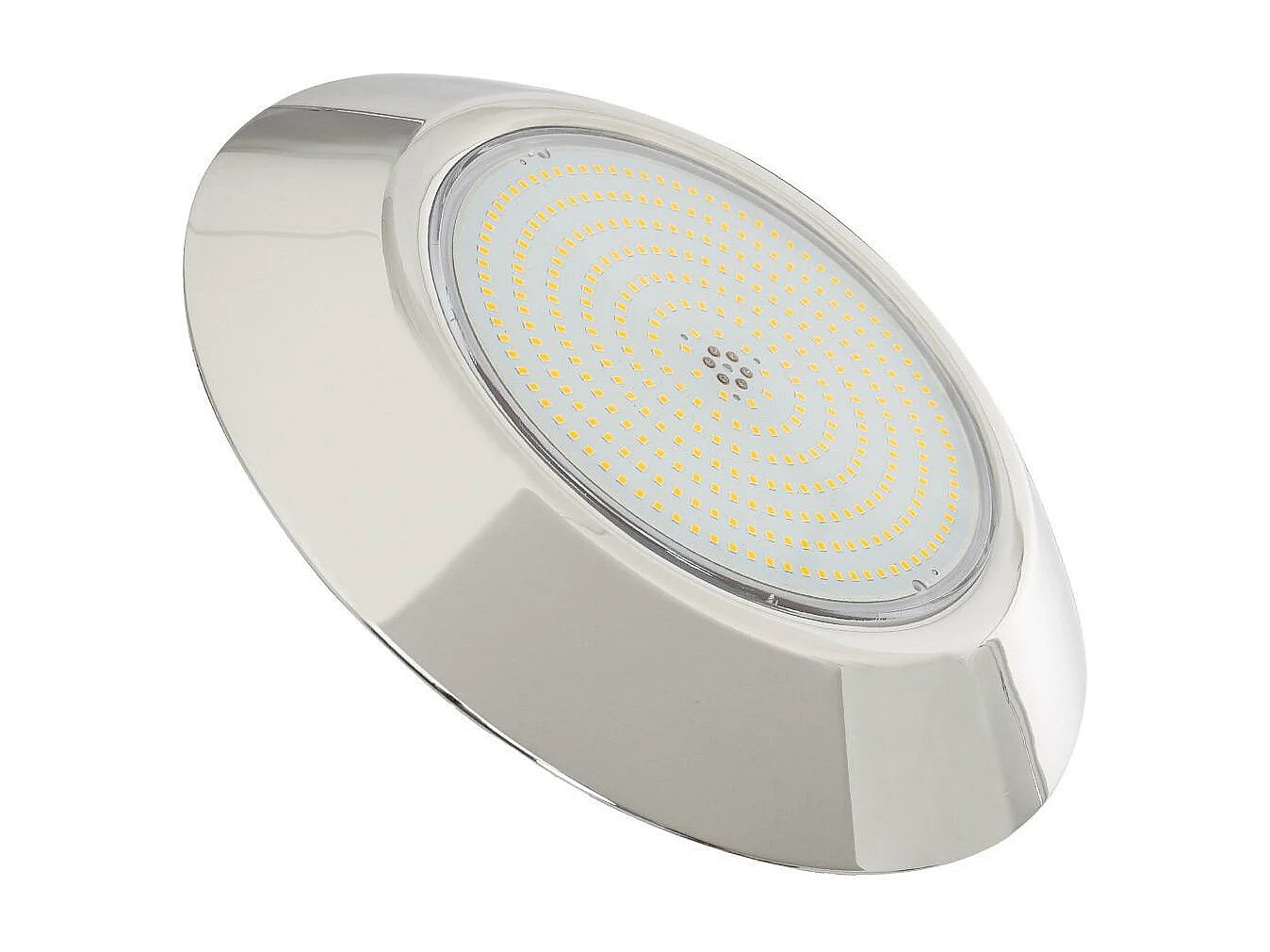 Spot LED Piscine en Saillie Inox Submersible 3000K 12V AC/DC IP68 24W  3000K Blanc chaud