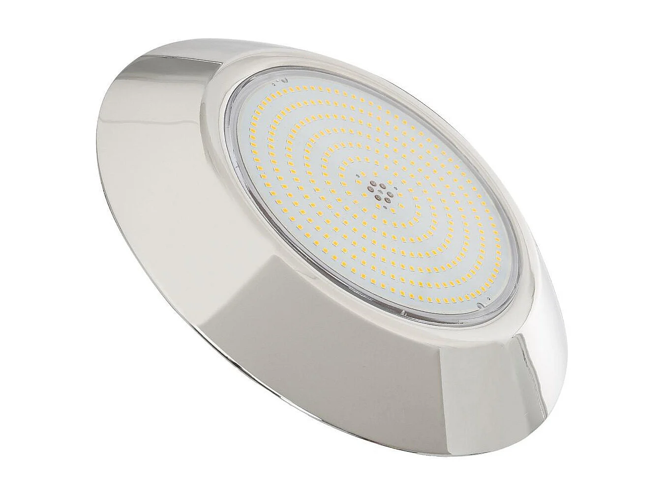 Spot LED Piscine en Saillie Inox Submersible 3000K 12V AC/DC IP68 24W  3000K Blanc chaud