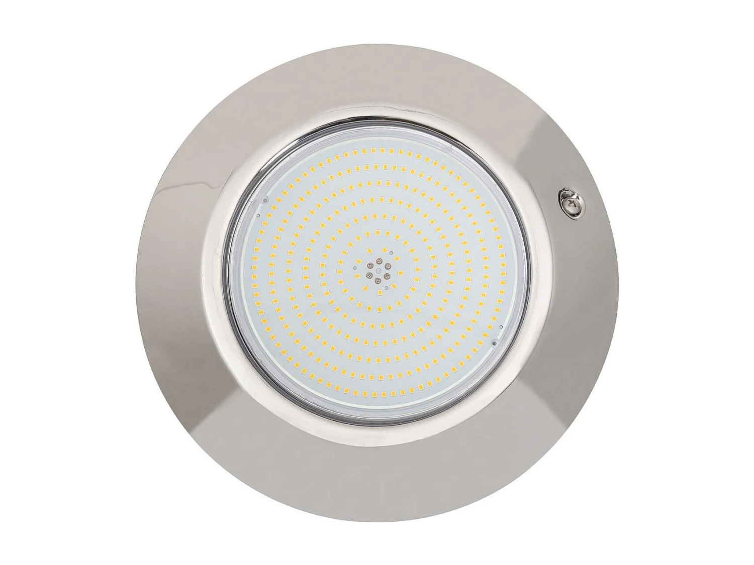 Spot LED Piscine en Saillie Inox Submersible 3000K 12V AC/DC IP68 24W  3000K Blanc chaud