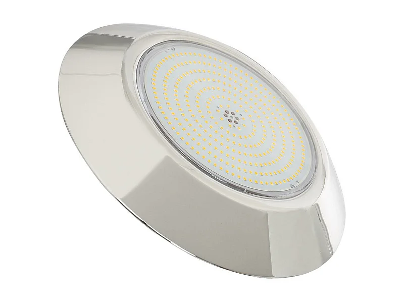 Spot LED Piscine en Saillie Inox Submersible 3000K 12V AC/DC IP68 24W  3000K Blanc chaud