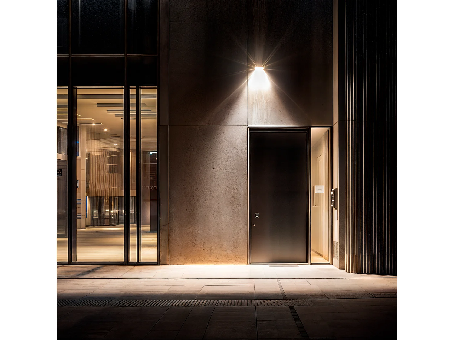 Proiettore LED Slim 20W 120lm/W IP65 Vetro Bianco Bianco Naturale 4000K