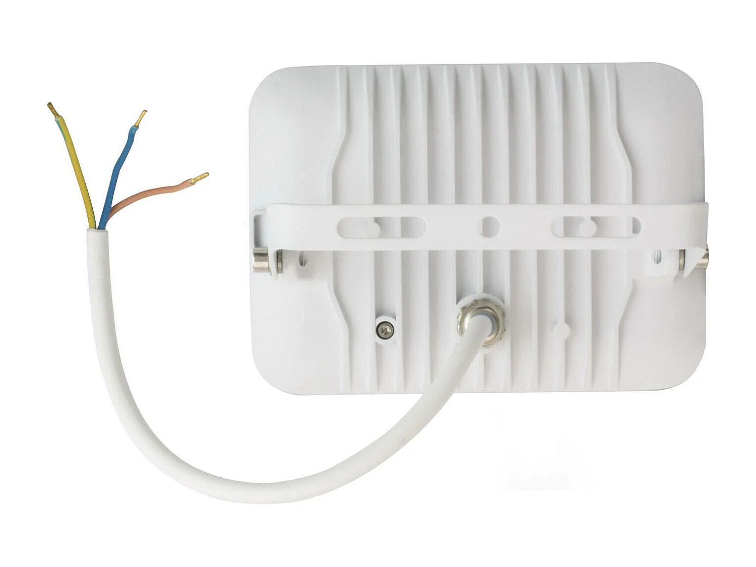 Proiettore LED Slim 20W 120lm/W IP65 Vetro Bianco Bianco Naturale 4000K