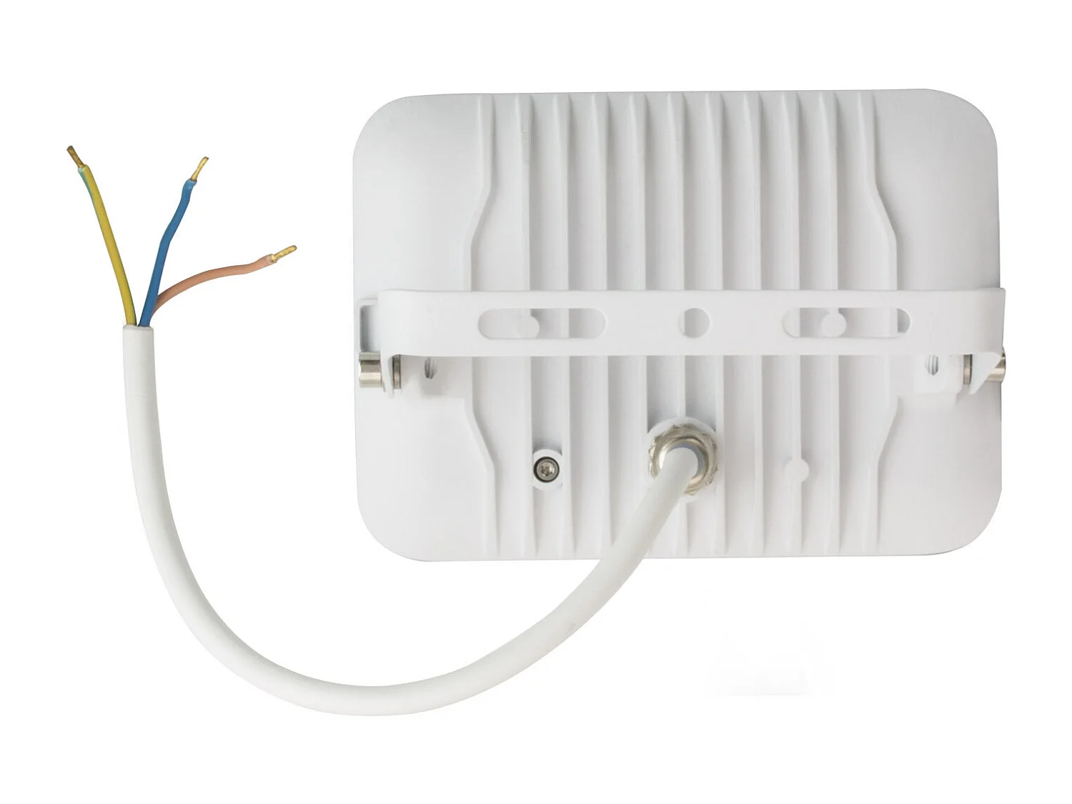 Proiettore LED Slim 20W 120lm/W IP65 Vetro Bianco Bianco Naturale 4000K