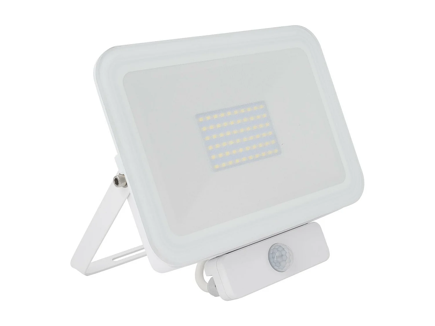 Projecteur LED Slim Crystal 120lm/W 50W IP65 avec Détecteur de Présence PIR  4500K Blanc neutre