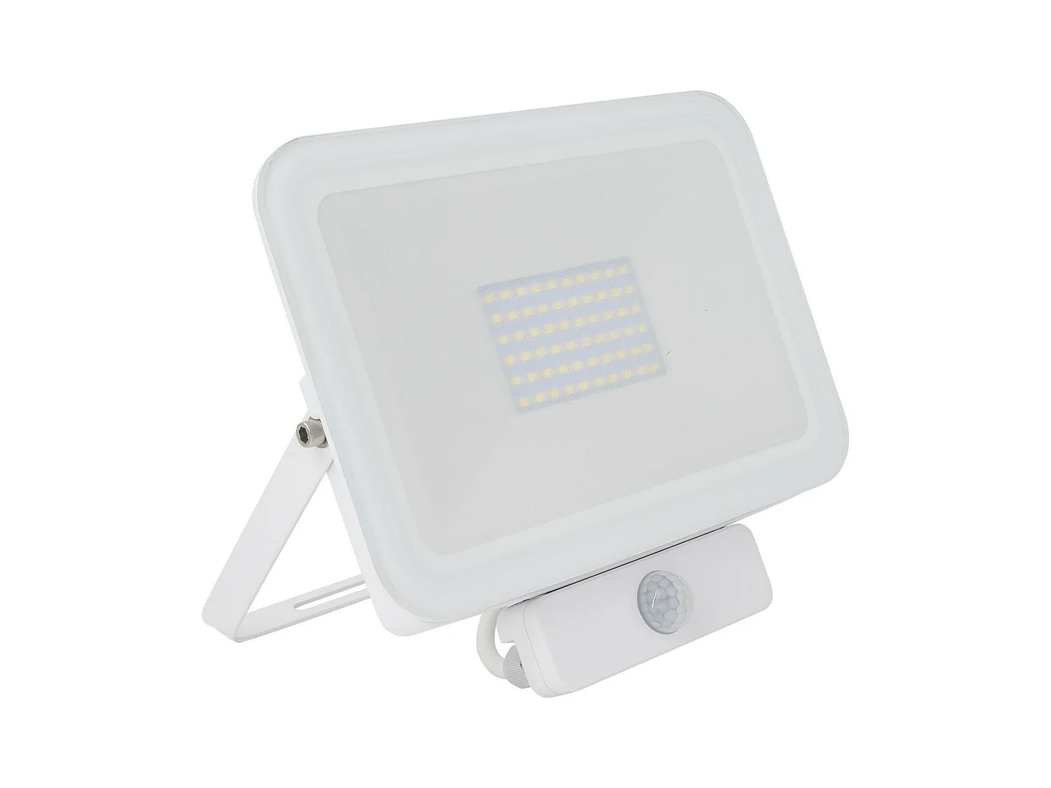 Projecteur LED Slim Crystal 120lm/W 50W IP65 avec Détecteur de Présence PIR  4500K Blanc neutre