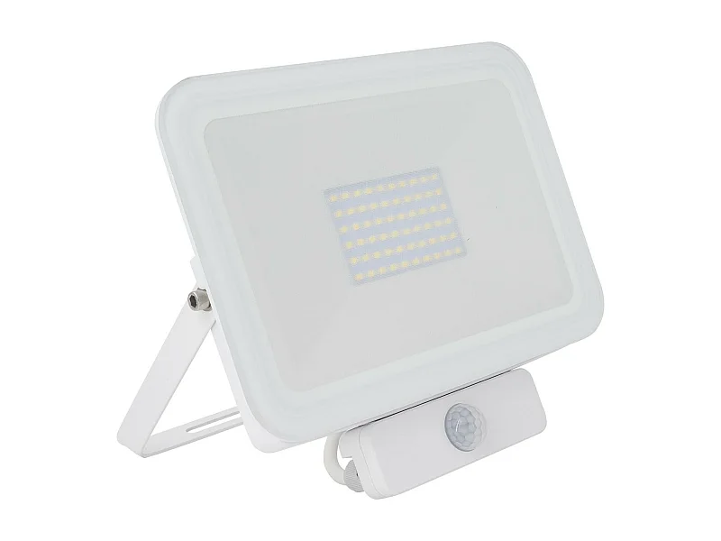 Projecteur LED Slim Crystal 120lm/W 50W IP65 avec Détecteur de Présence PIR  4500K Blanc neutre
